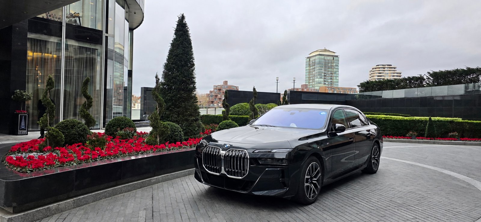 Chauffeur driven car on standby during an as directed booking in London